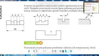 Klasa 6  Wymiarowanie rysunków technicznych  ćwiczenia [upl. by Reilly]