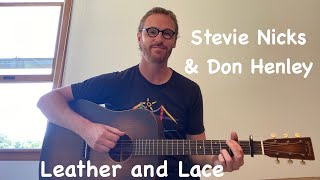 Stevie Nicks amp Don Henley  Leather and Lace Beginner Guitar Lesson [upl. by Ydnam15]