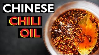 How to make Chili Oil EASY 5 MIN RECIPE CHINESE HOT SAUCE 中国辣椒油 [upl. by Baxy465]