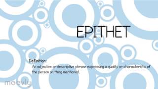 Epithets in Literature [upl. by Enieledam]