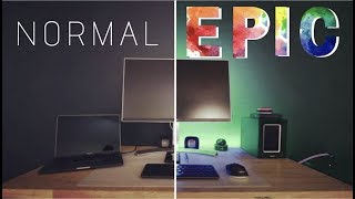 EASY to Install RGB Light Strips for an EPIC Desk Setup [upl. by Nraa]