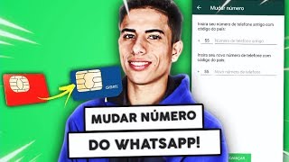 Como MUDAR O NÚMERO do WhatsApp SEM PERDER NADA [upl. by Faxan]