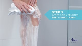 How to use Nair Sensitive Hair Removal Shower Cream  Nair Australia [upl. by Esilegna612]