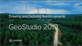 GeoStudio 2019 Drawing and Defining Reinforcements [upl. by Haerdna]