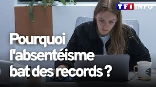 Travail  labsentéisme bat des records [upl. by Nylacaj]