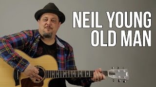 Neil Young  Old Man Guitar Lesson  How to play on guitar  Tutorial [upl. by Isak463]