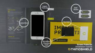 RhinoShield Impact Protection Screen Protector Tutorial [upl. by Ocirnor]