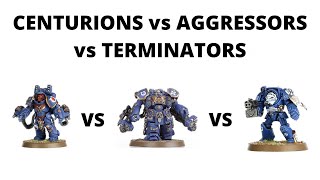 Centurions vs Aggressors vs Terminators  Math Hammer Comparison of Space Marine Elites [upl. by Ardnekan]