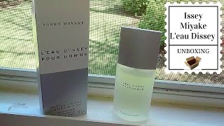 Issey Miyake Leau Dissey Unboxing  Cologne Unboxing [upl. by Aloysia]