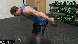 Intense 5 Minute Dumbbell Tricep Workout [upl. by Eilak498]