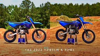 The 2022 Yamaha YZ85 amp new YZ85LW [upl. by Hampton414]