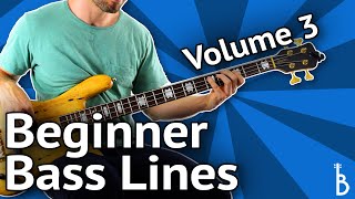 Beginner Bass Lines  Guaranteed To Impress Volume 3 [upl. by Neelhtakyram]