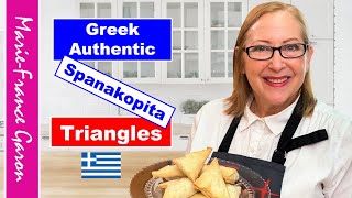 Greek Authentic Spanakopita Triangles [upl. by Atteyram918]