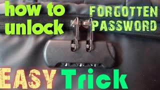 Easy trick to unlock Antitheft bagpacksuitcase luggages English Version [upl. by Nerot903]