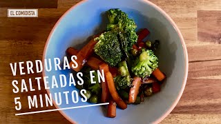 Verduras salteadas en cinco minutos EL COMIDISTA [upl. by Jethro57]