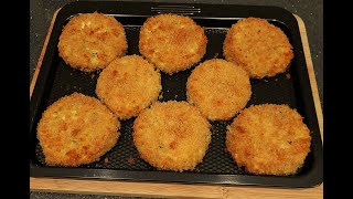 SMOKED HADDOCK FISH CAKES oven baked recipe [upl. by Nnylodnewg]