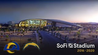 SoFi Stadium Construction Timelapse 20162020 Building The NFL’s Largest Venue  Los Angeles Rams [upl. by Elton]