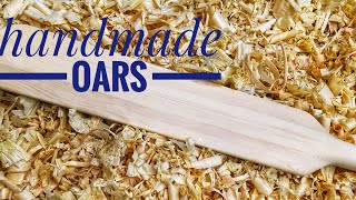 Handmade wooden oars [upl. by Montford287]