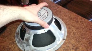 Fixing Celestion speaker rubbing coil PART 1 [upl. by Lahcear]