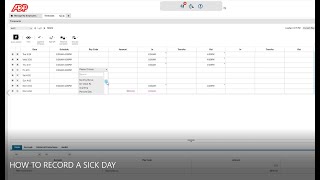 ADP How To Record A Sick Day [upl. by Liban]