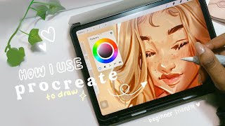 📎🧸🤍how i use procreate to draw  my digital art process ⁎⁺˳✧༚ [upl. by Averi510]