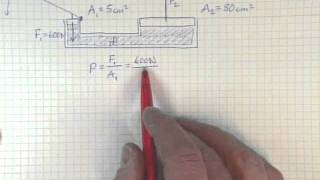 tryck exempel hydraulisk domkraft [upl. by Chrisman]