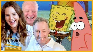 Drew Barrymore Talks Humor Heart and Keanu Reeves with SpongeBob’s Tom Kenny and Bill Fagerbakke [upl. by Stretch379]