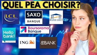 Quel PEA choisir critères et comparatif Boursorama BforBank Bourse Direct [upl. by Robinetta]