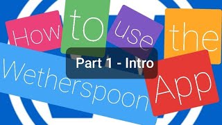 Wetherspoon App  Part 1 [upl. by Brunhilde]