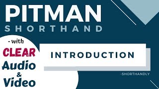 Pitman Shorthand Course Introduction Full Course [upl. by Illona972]