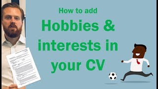 CV hobbies and interests  Should you add them And how [upl. by Connell]