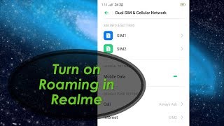 How to Turn on Roaming in Realme Device [upl. by Yror]