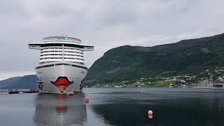 Nordfjordeid in Norwegen  Besuch mit der AIDAperla [upl. by Reynold]