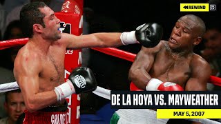 FULL FIGHT  Oscar De La Hoya vs Floyd Mayweather DAZN REWIND [upl. by Adnuhsed]