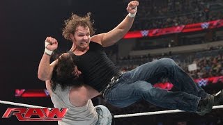 Dean Ambrose vs Luke Harper Raw February 16 2015 [upl. by Ennagroeg]