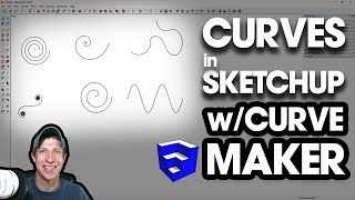 CREATING CURVES IN SKETCHUP with Curve Maker [upl. by Ninazan504]