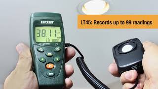 Introducing the Extech LT40 amp LT45 LED Light Meters [upl. by Larner]