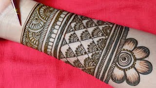 Simple Bridal Mehndi Design Latest 2021  Try this Wedding special mehandi [upl. by Bisset]