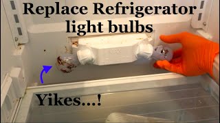 Replace Whirlpool refrigerator Light Bulbs  Go LED [upl. by Nyllaf]