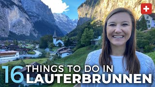 16 Things To Do In Lauterbrunnen Valley Switzerland  Free Map [upl. by Enyalahs]