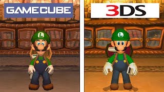 Luigis Mansion  Gamecube VS 3DS  Emu 4K Graphics Comparison  Comparativa [upl. by Atinyl]