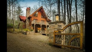 SOLD  33 Cabin with WATERFALL in Franklin NC [upl. by Ulrich]