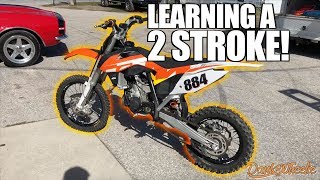 2 STROKE MONSTER  KTM SX85 Test Ride [upl. by Asirem]