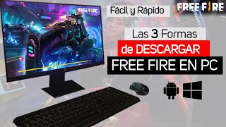 Como DESCARGAR FREE FIRE para PC Windows 10 🔥 [upl. by Marian]