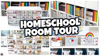 HOMESCHOOL ROOM MAKEOVER 🍎 Tour amp Organization 20202021 [upl. by Shaylah666]