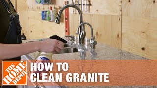 How to Clean Granite  The Home Depot [upl. by Rocco]