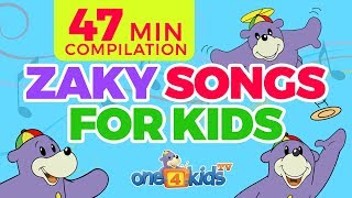 Islamic Songs 4 Kids with Zaky Song Compilation  47 Minutes [upl. by Assillim71]