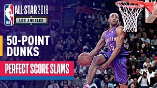 ALL 50Point Dunks In NBA Slam Dunk Contest History [upl. by Bihas824]