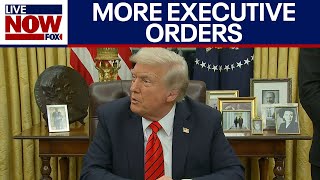 FULL REMARKS Trump signs executive orders in Oval Office  LiveNOW from FOX [upl. by Anits]