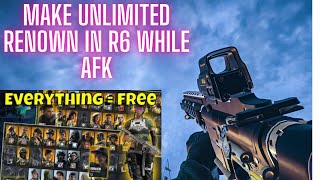 Way To Make Unlimited Renown While AFK In R6 [upl. by Cacia]